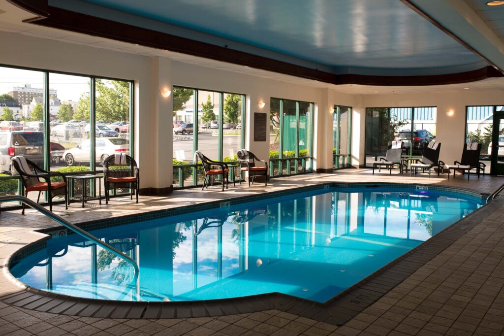 pool inside Comfort Inn & Suites Logan International Airport